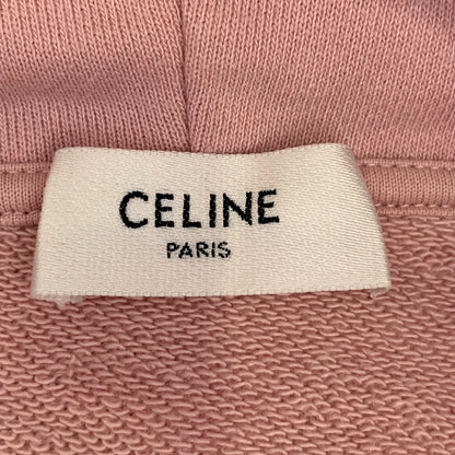 Celine Pink Logo Cotton Hoodie