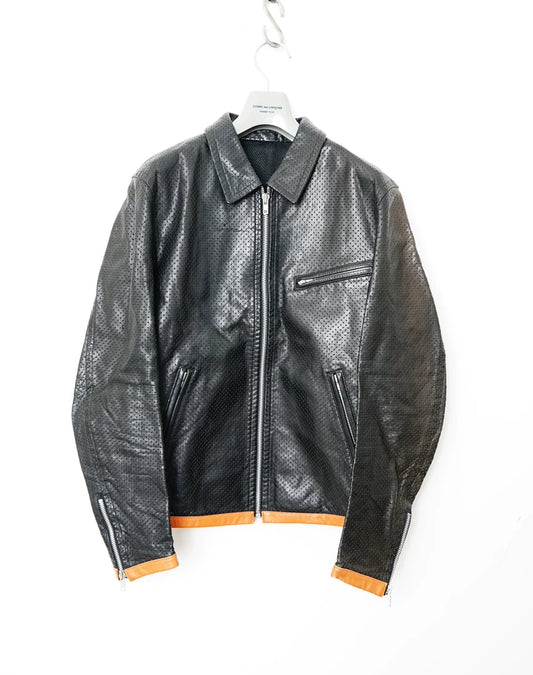 Comme des Garcons Fishnet Leather Jacket