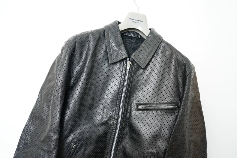 Comme des Garcons Fishnet Leather Jacket
