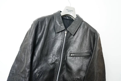 Comme des Garcons Fishnet Leather Jacket