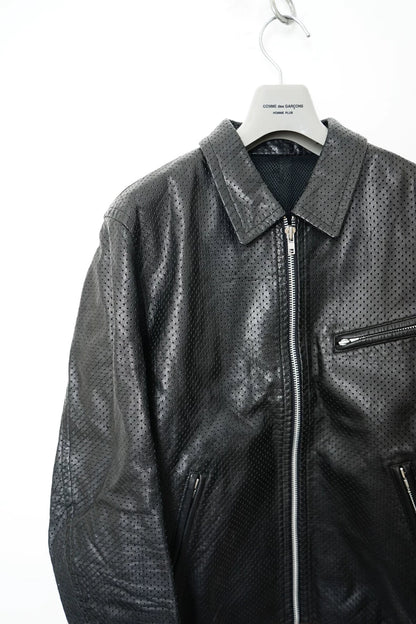 Comme des Garcons Fishnet Leather Jacket