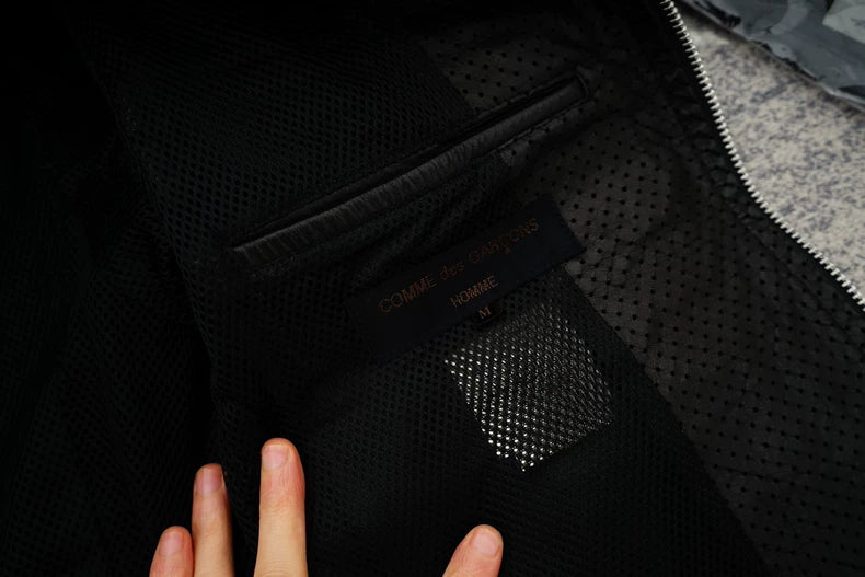 Comme des Garcons Fishnet Leather Jacket