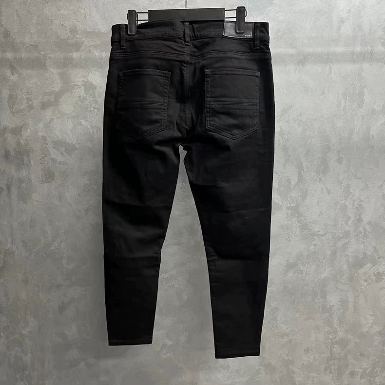 Amiri Black Denim Jeans with Crystal Detail