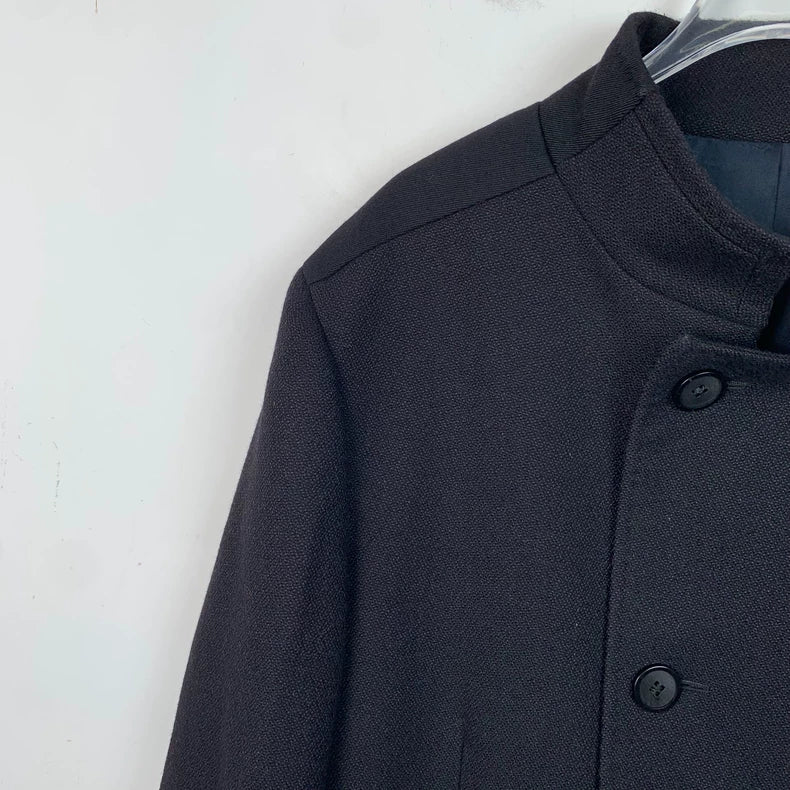 Givenchy Black Wool Single-Breasted Coat