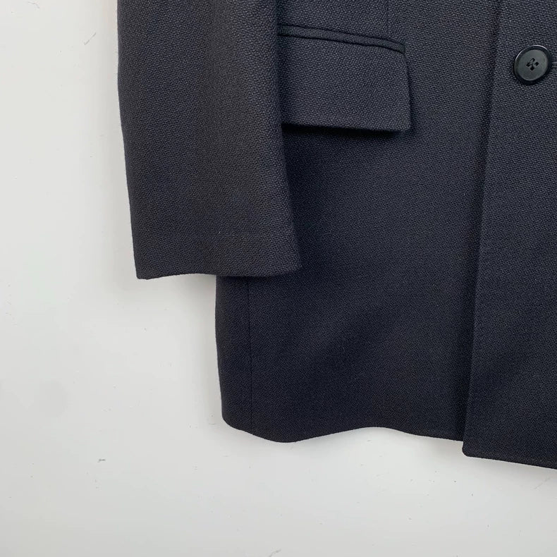 Givenchy Black Wool Single-Breasted Coat