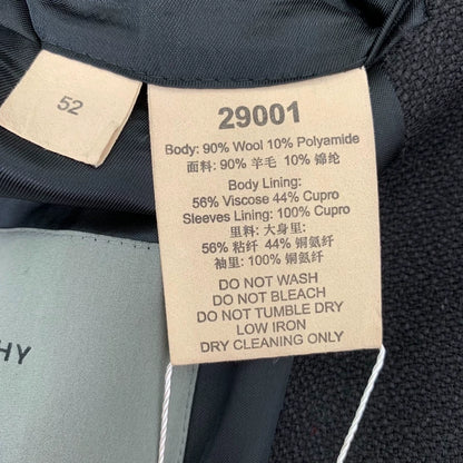 Givenchy Black Wool Single-Breasted Coat