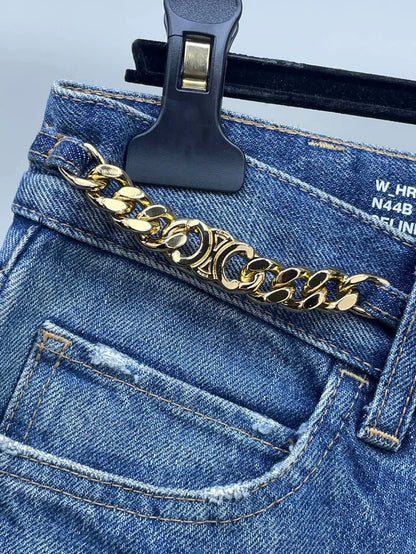 Celine Chain Denim Jeans Size 28