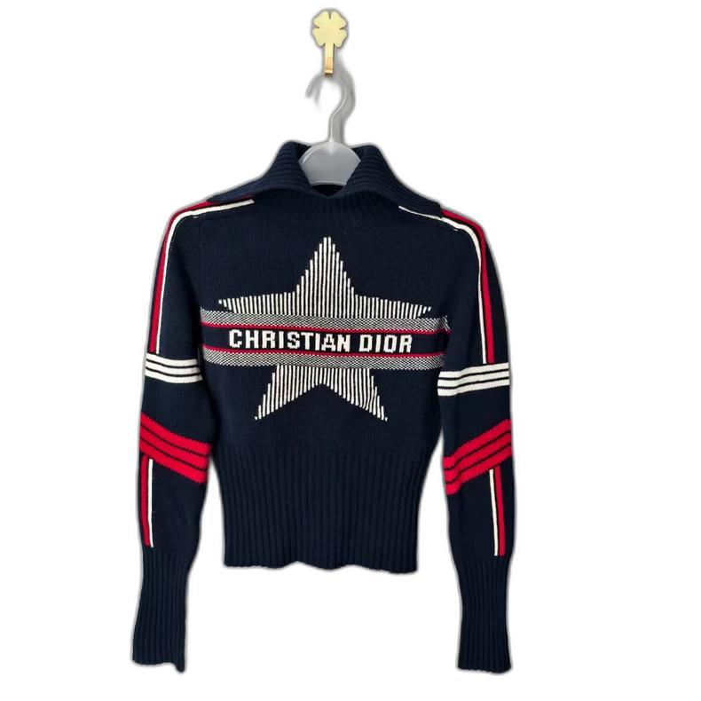 Dior High Neck Logo Sweater