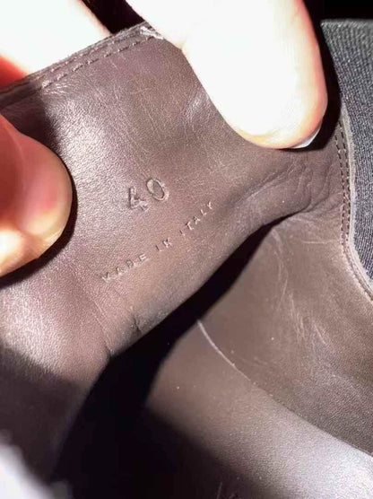 Bottega Veneta Black Brown Chunky Ankle Boots