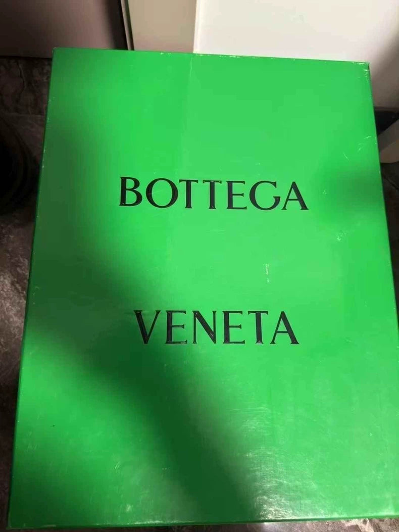 Bottega Veneta Black Brown Chunky Ankle Boots