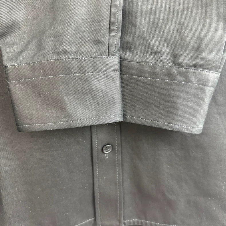 Bottega Veneta Men's Black Long-Sleeve Shirt