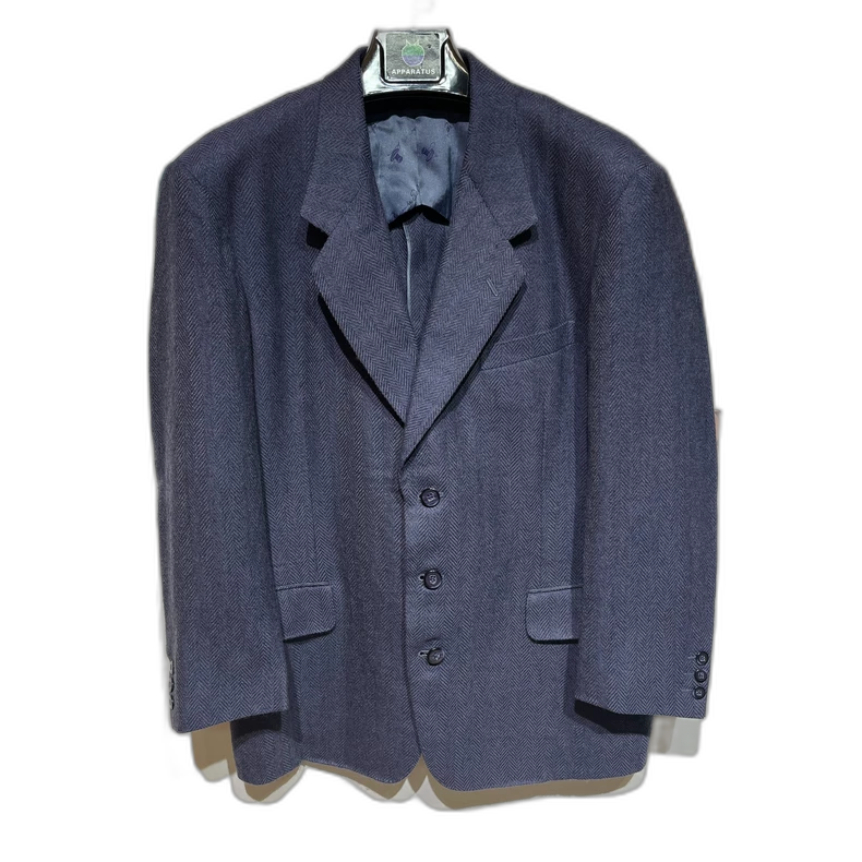 Vintage Herringbone Tailored Suit Jacket