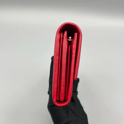 Gucci Long Canvas Wallet with Leather Trim