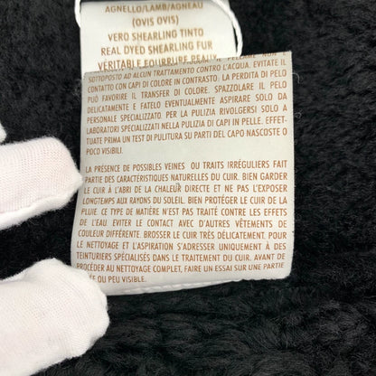 Gucci Black Shearling Zip Coat