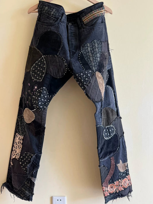 KAPITAL Patchwork Denim Jeans