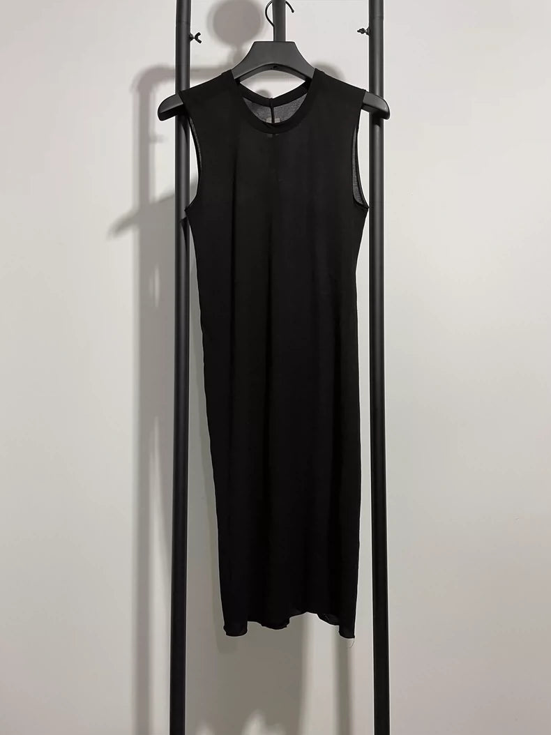 Rick Owens Sleeveless Black T-Shirt