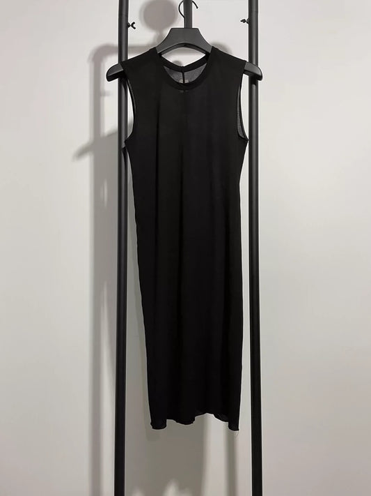 Rick Owens Sleeveless Black T-Shirt