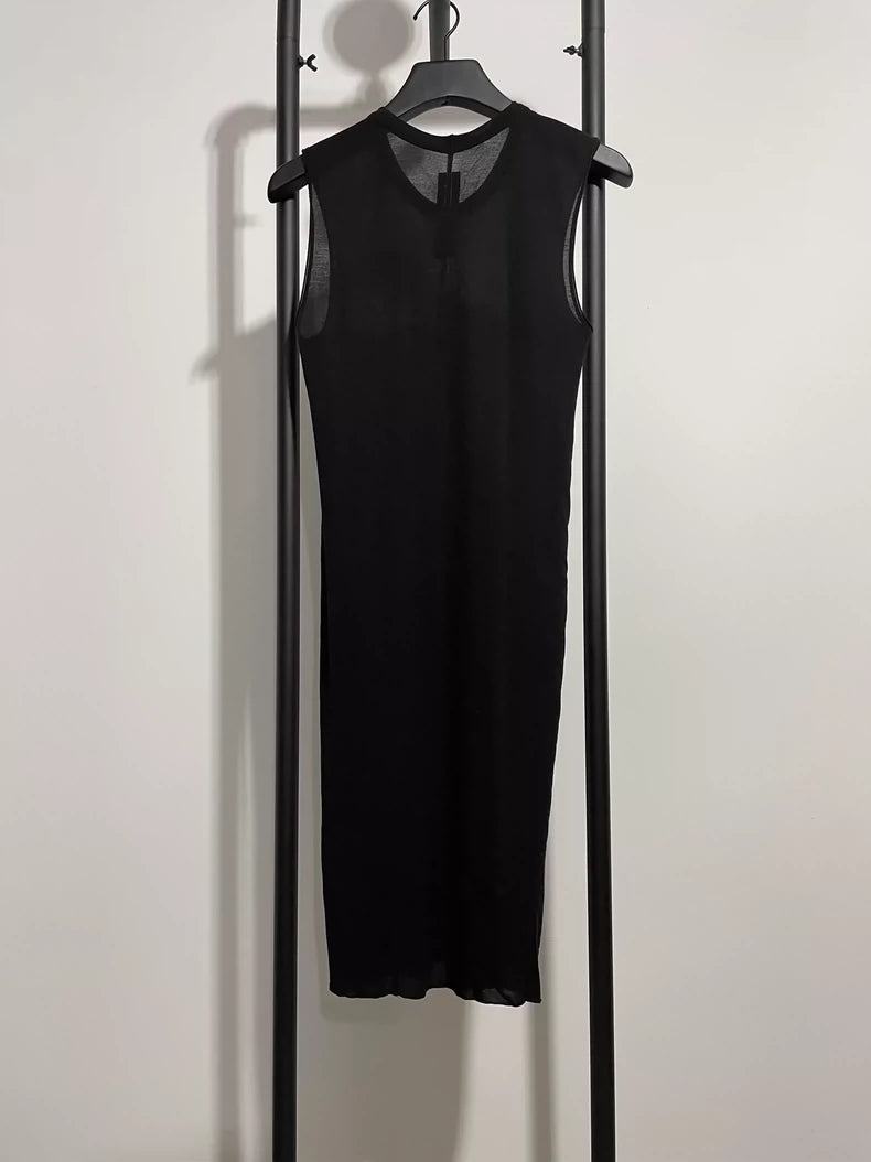 Rick Owens Sleeveless Black T-Shirt