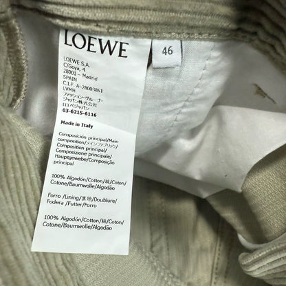 LOEWE Men's Cotton Washed Cargo Pants