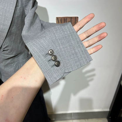 Vintage Grey Tailored Women's Blazer