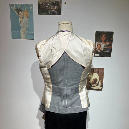 Vintage Grey Tailored Women's Blazer