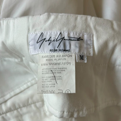 Rare White Silk Trousers by Yohji Yamamoto