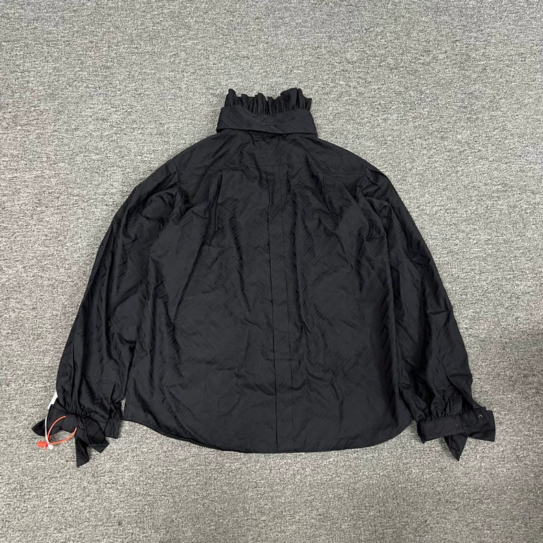 Chanel Lace Bow Sleeve Shirt