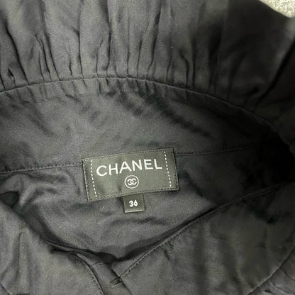 Chanel Lace Bow Sleeve Shirt