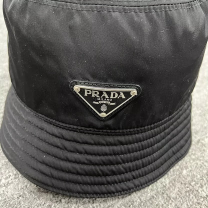 Prada Nylon Fisherman Hat in Black