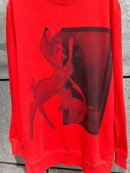 Givenchy Red Bambi Sweatshirt in Excellent Condition
