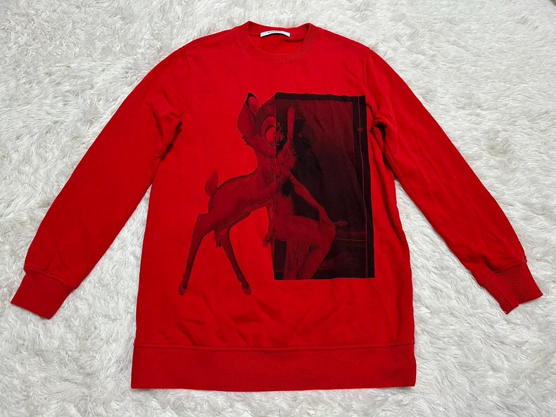 Givenchy Red Deer Graphic Sweatshirt-yf