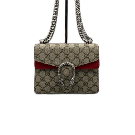 Gucci Wine Red Chain Crossbody Bag