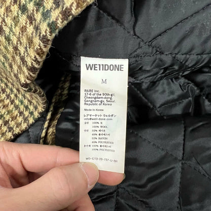 Houndstooth Wool Blend Jacket for Men