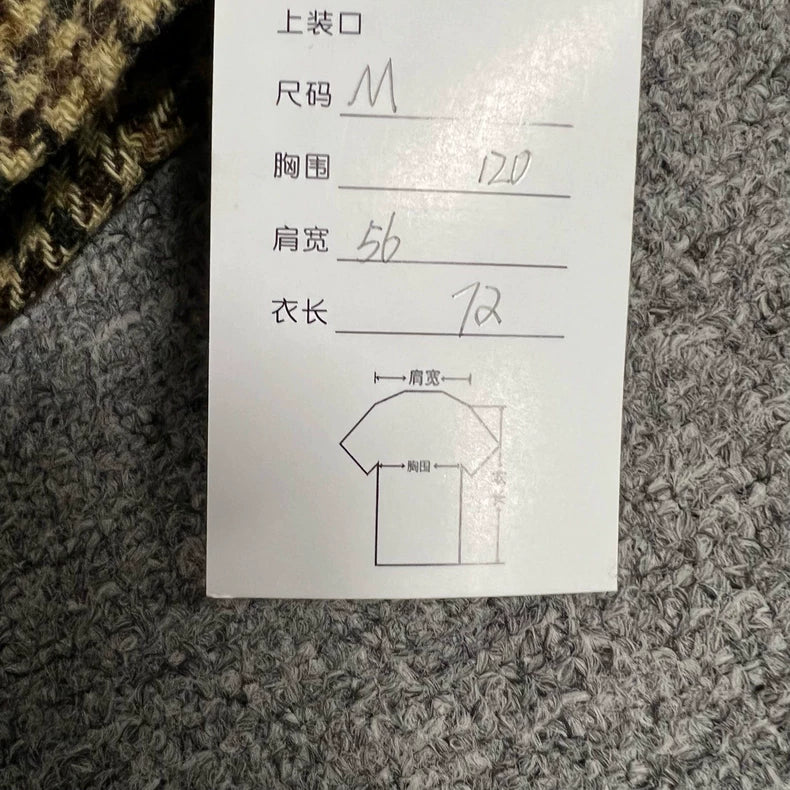 Houndstooth Wool Blend Jacket for Men