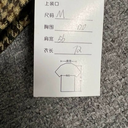 Houndstooth Wool Blend Jacket for Men