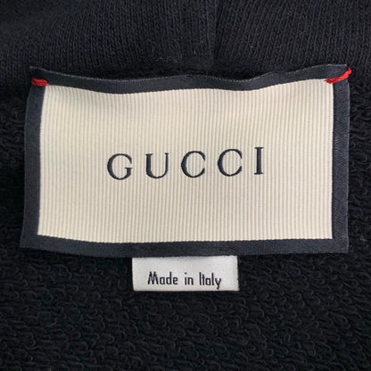 Gucci Black Hoodie with Tiger Embroidery