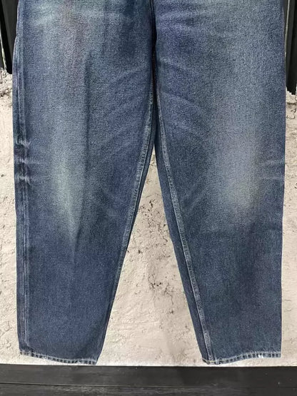 Prada Denim Pants with Metal Triangle Logo