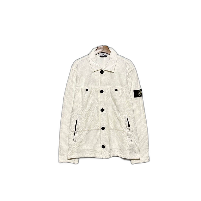 Stone Island 22FW Corduroy Jacket White