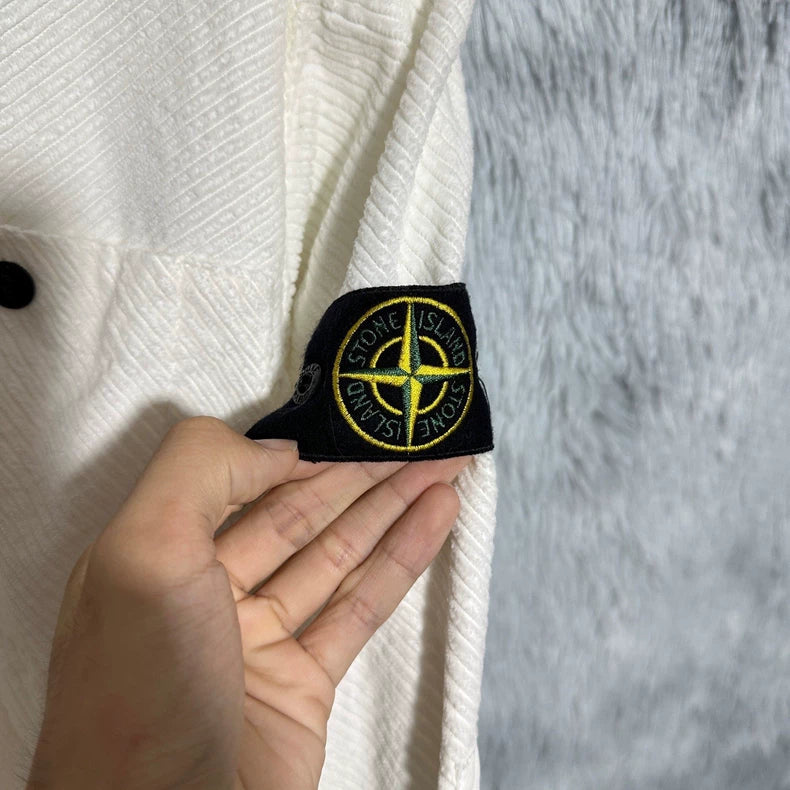 Stone Island 22FW Corduroy Jacket White