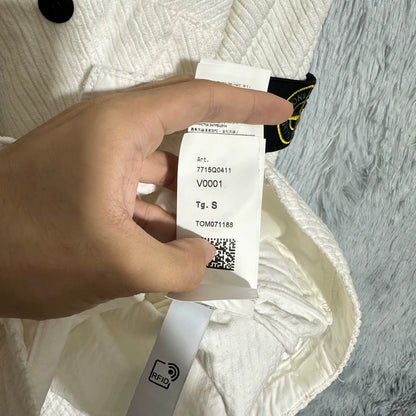 Stone Island 22FW Corduroy Jacket White