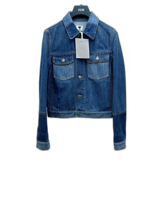 Dior Embroidered Denim Jacket with Logo