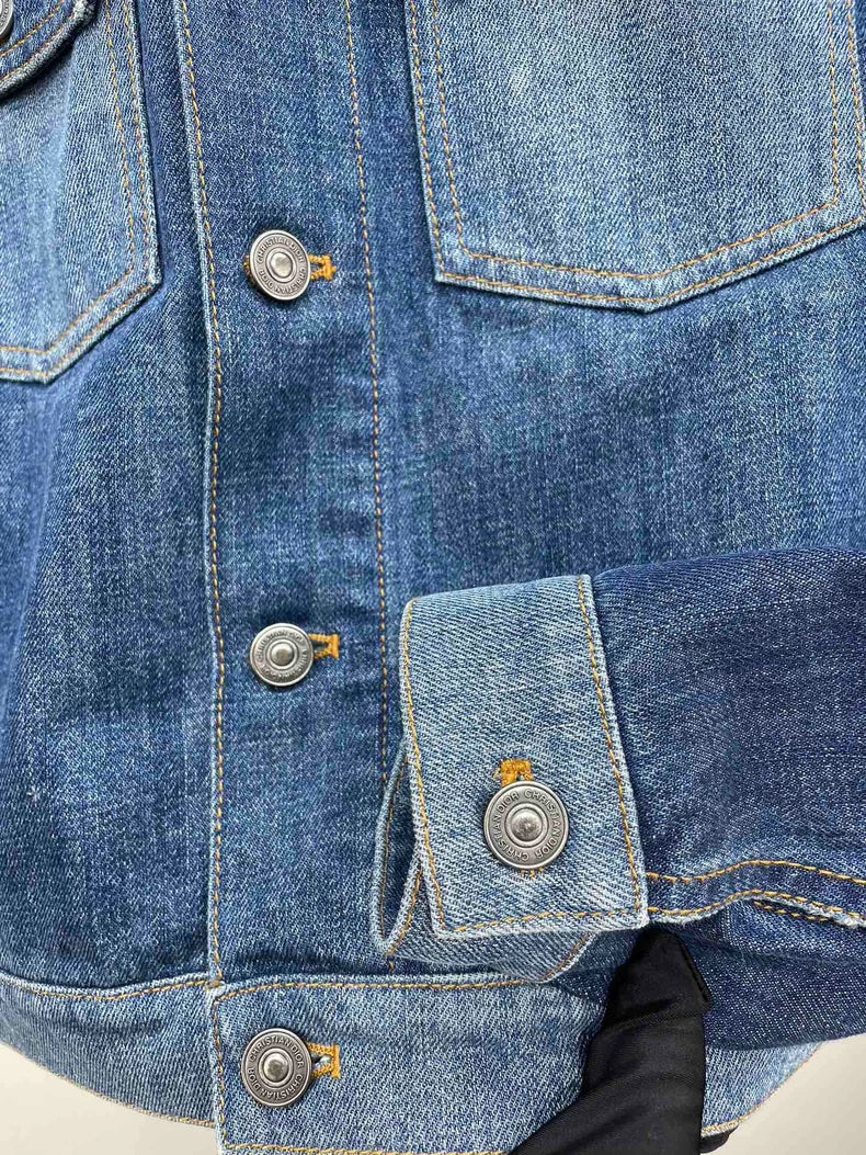 Dior Embroidered Denim Jacket with Logo