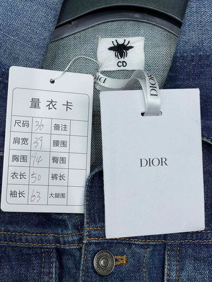 Dior Embroidered Denim Jacket with Logo