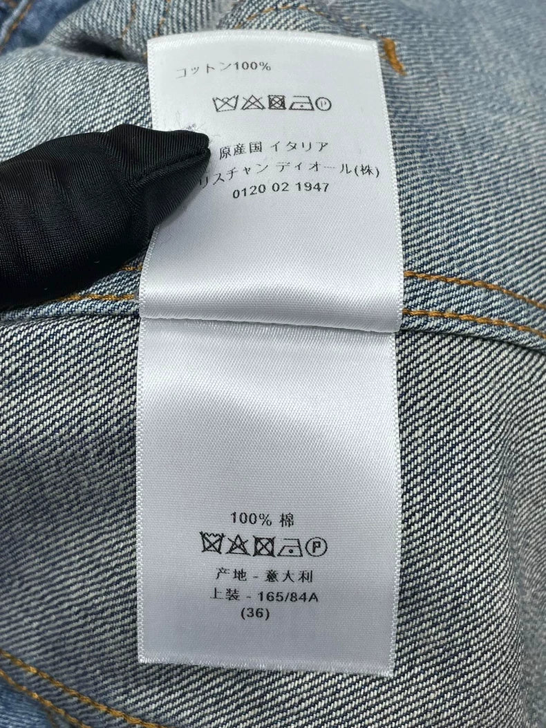 Dior Embroidered Denim Jacket with Logo