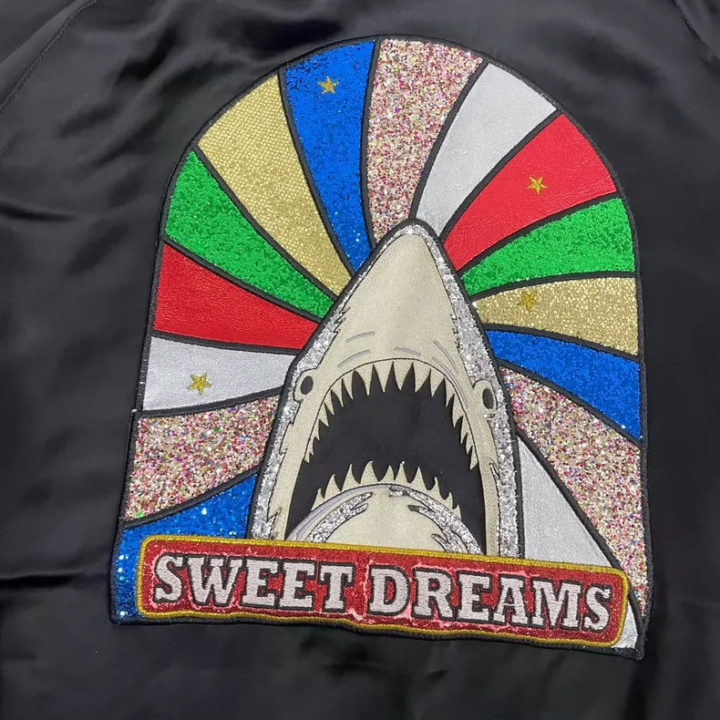 Saint Laurent Shark Baseball Jacket