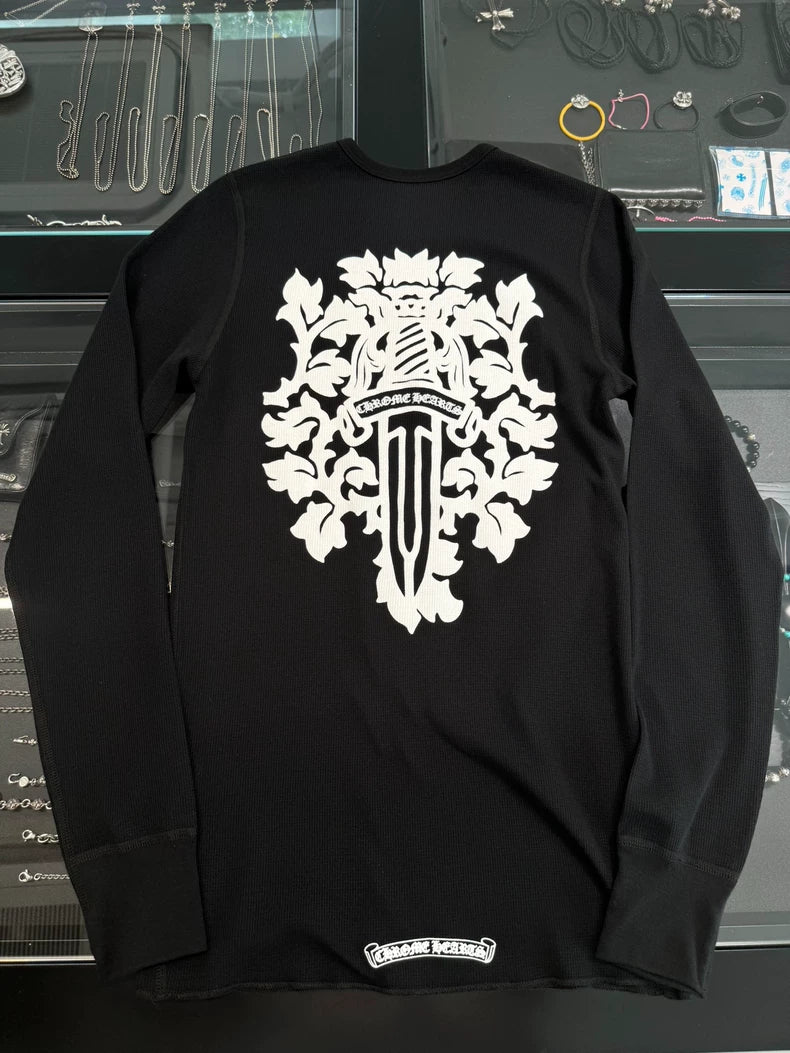 Chrome Hearts Black Long Sleeve Top-yf