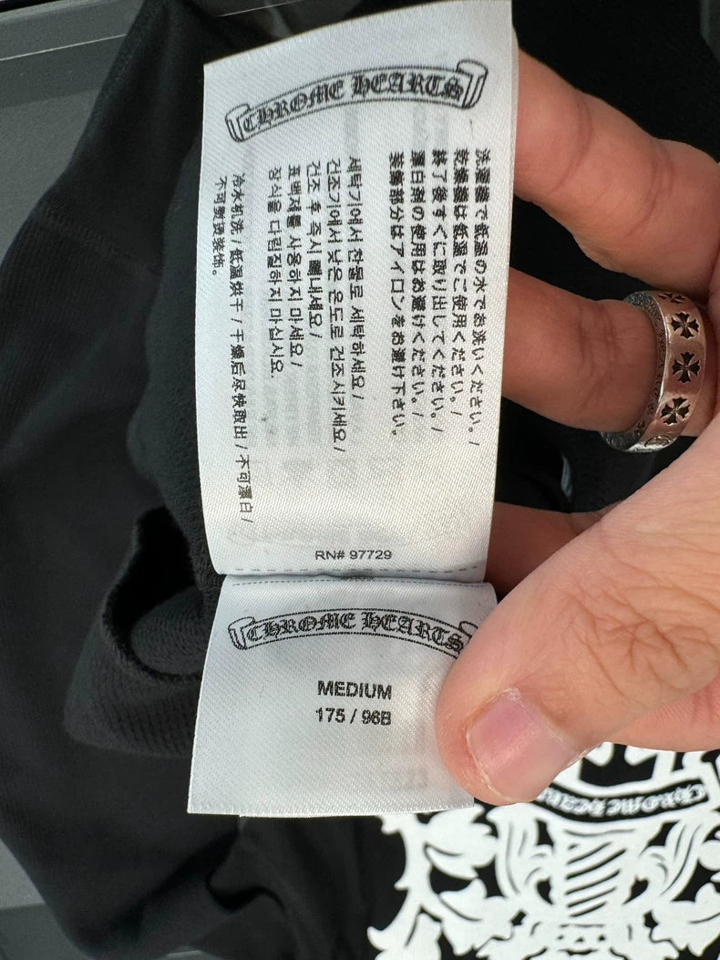 Chrome Hearts Black Long Sleeve Top-yf