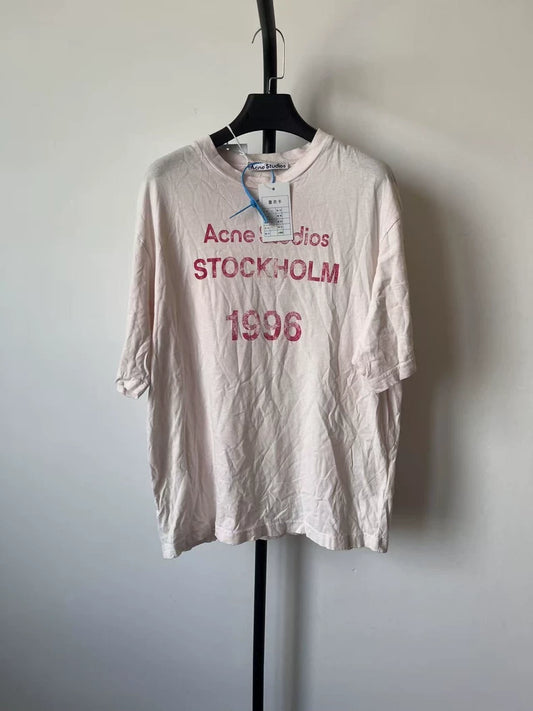 Acne Studios Logo Print Short Sleeve T-shirt-yf