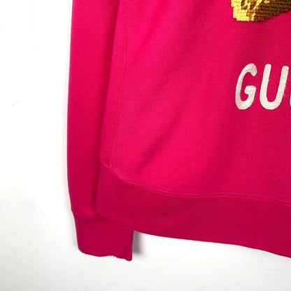 Gucci Pink Bear Embroidered Sweatshirt