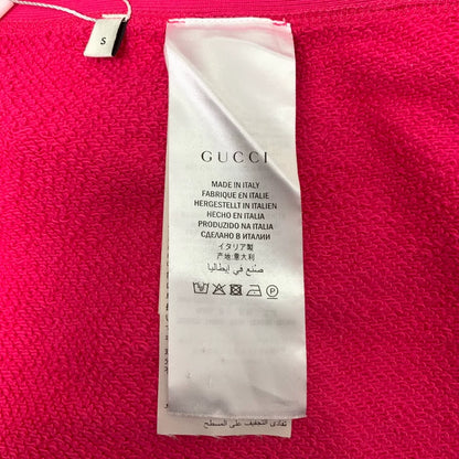 Gucci Pink Bear Embroidered Sweatshirt